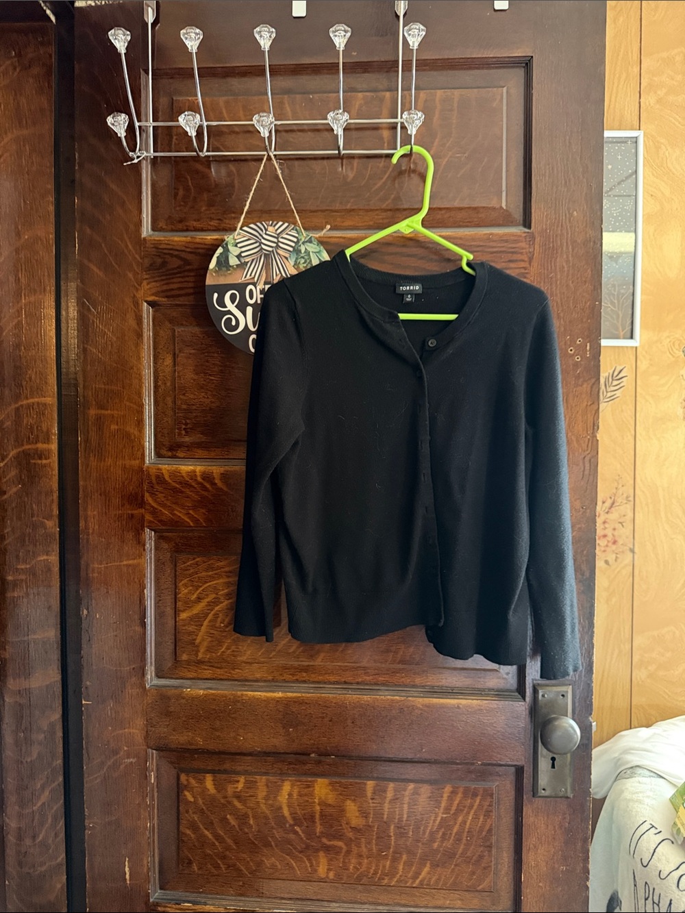 Torrid Black Minimal Button-Front Knit Cardigan